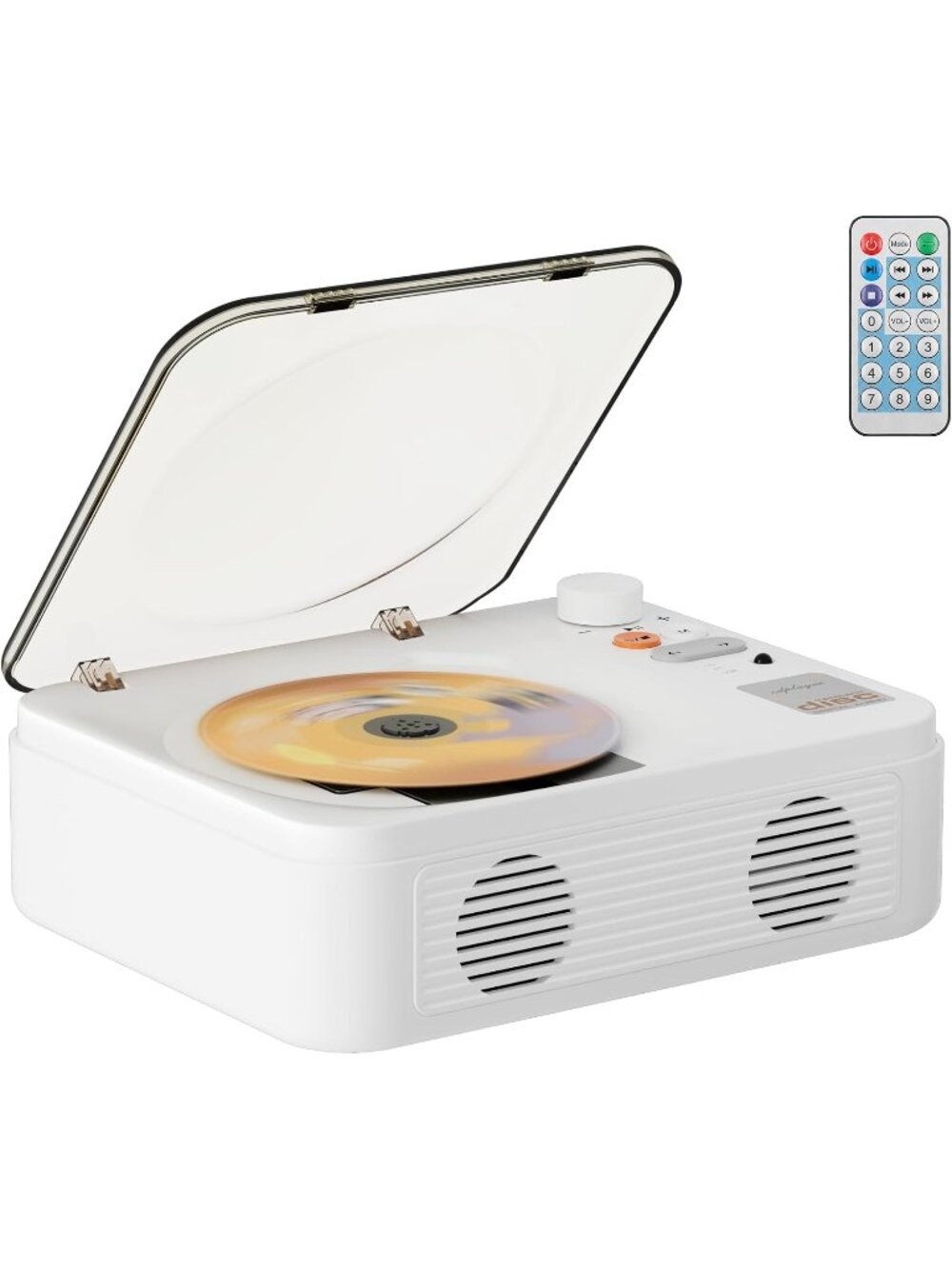 Bluetooth Portable CD Player, 2000mAh Rechargeable Music Player with Remote Cont